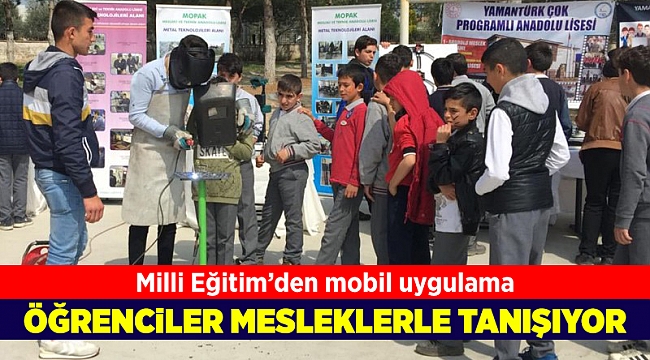 Öğrenciler mesleklerle tanışıyor