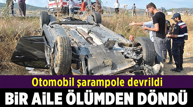 Otomobil şarampole devrildi: 3 yaralı