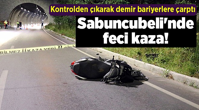 Sabuncubeli'nde feci kaza!