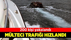 Sahil Güvenlik ekipleri 200 kaçak göçmeni yakaladı