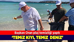 Türkiye’nin En Güzel Halk Plajı İçin Başkan Oran ve Çevre Gönüllüleri Seferber Oldu!