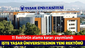 Yaşar Üniversitesi'ne yeni rektör atandı