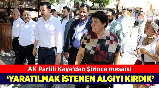 AK Partili Kaya'ya Şirince teşekkürü