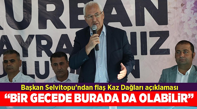 Başkan Selvitopu’ndan 'çevre' mesajlı bayram kutlaması