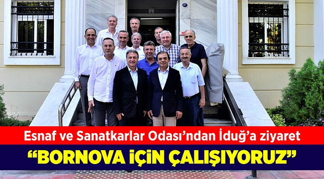 Çamdibi Esnaf ve Sanatkarlar Odası’ndan Başkan İduğ’a ziyaret