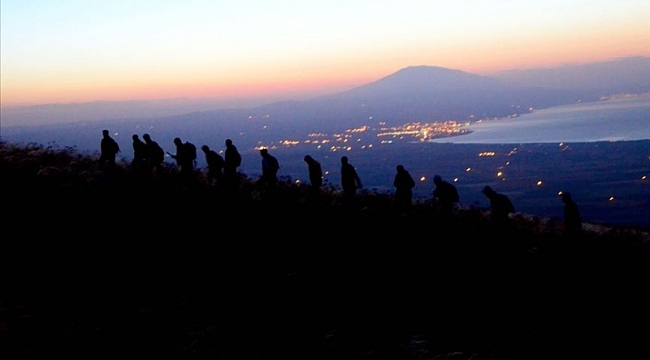 Dağcılar zirve yaptı