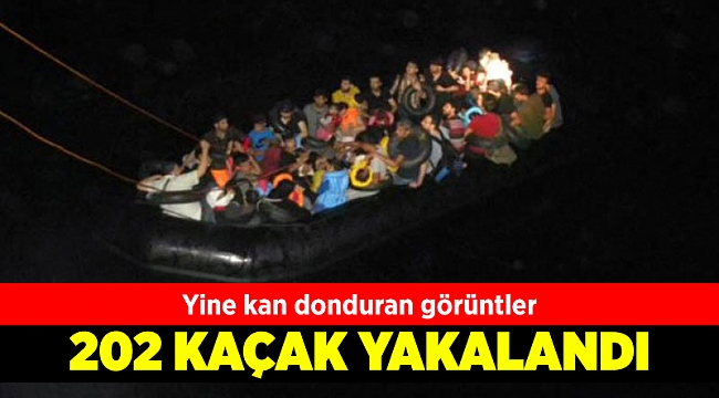 Dikili'de 202 kaçak göçmen yakalandı