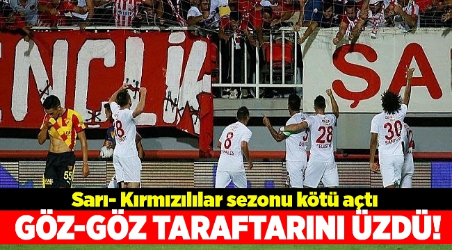 Göztepe evinde Antalyaspor'a mağlup oldu