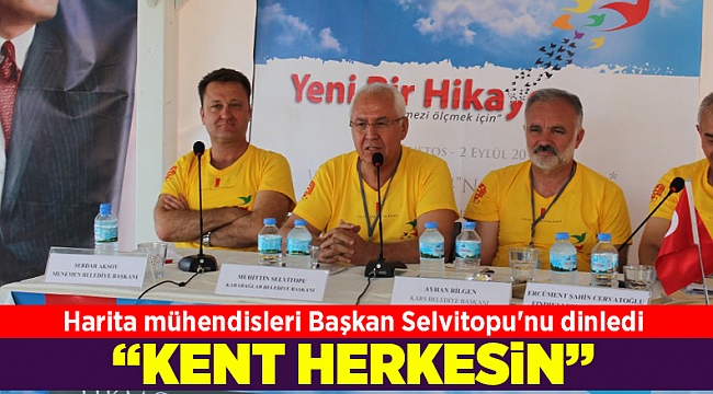 Harita mühendisleri Başkan Selvitopu&#039;nu dinledi