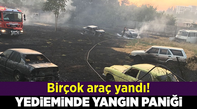 İzmir'de yediemin deposunda yangın çıktı