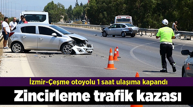 İzmir&#039;de zincirleme trafik kazası