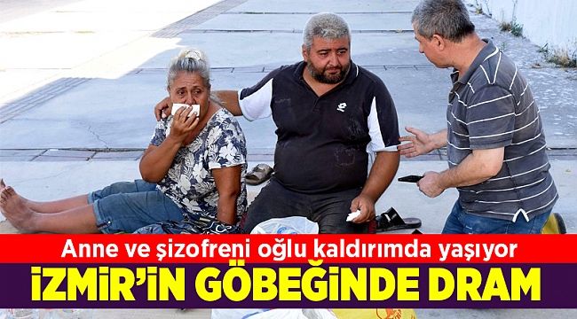 Kaldırımda yaşayan anne ve oğlunun dramı