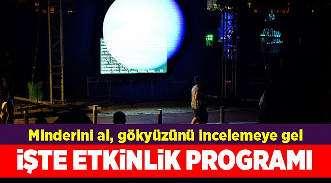 Minderini al, gökyüzünü incelemeye gel