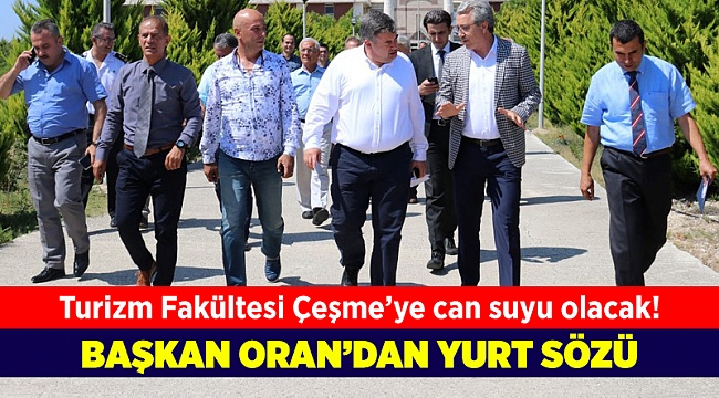 Oran'dan Çeşme Turizm Fakültesi’ne büyük destek!