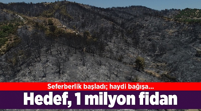 Seferberlik başladı; Hedef, 1 milyon fidan