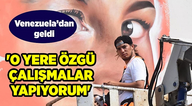 Venezuelalı Salazar Roman çocuklar için boyuyor