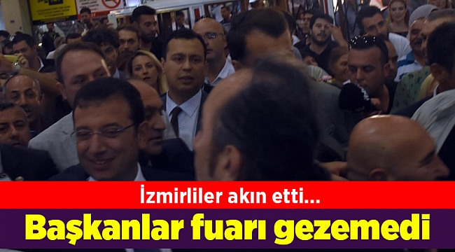 Başkanlar fuarı gezemedi
