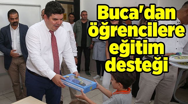 Buca'dan öğrencilere eğitim desteği