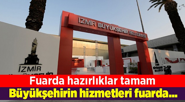 Büyükşehirin hizmetleri fuarda...