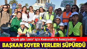 'Çiçek gibi İzmir' için Kemeraltı'nı temizlediler