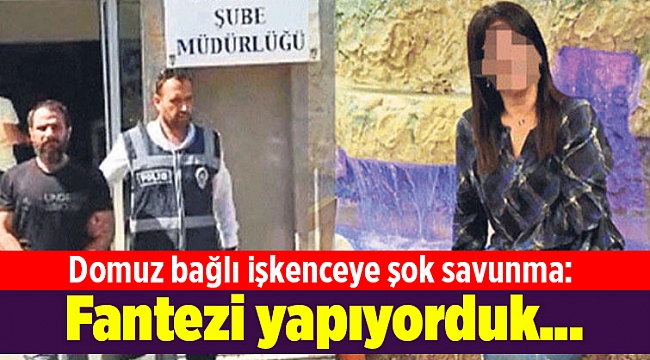Domuz bağlı işkenceye şok savunma: Fantezi yapıyorduk…