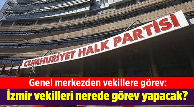 Genel merkezden vekillere görev: İzmir vekilleri nerede görev yapacak?