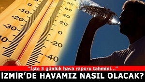 İzmir'de 5 günlük hava durumu(30 Eylül-04 Ekim 2019)
