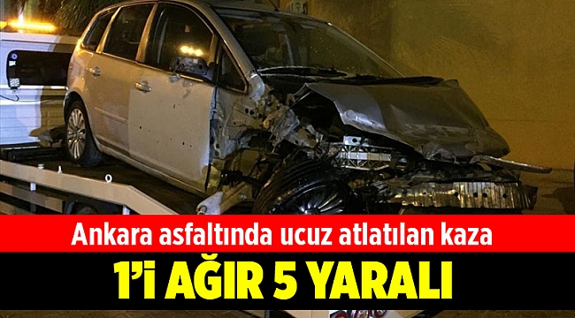 İzmir’de feci kaza: 1’i ağır, 5 yaralı