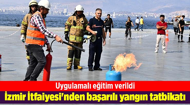İzmir İtfaiyesi'nden başarılı yangın tatbikatı