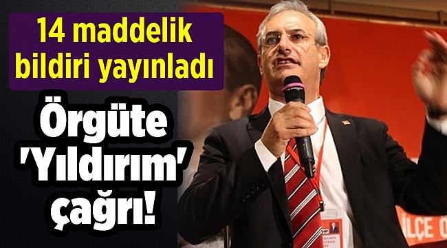 Örgüte 'Yıldırım' çağrı! 14 maddelik bildiri yayınladı