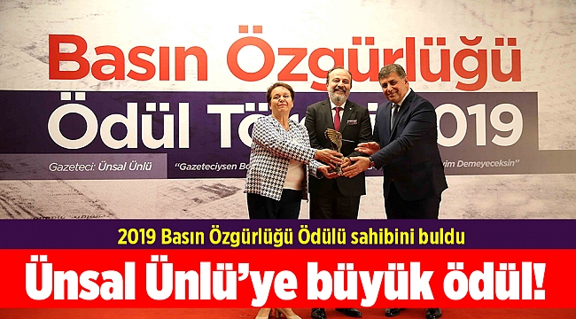 2019 Basın Özgürlüğü Ödülü sahibini buldu