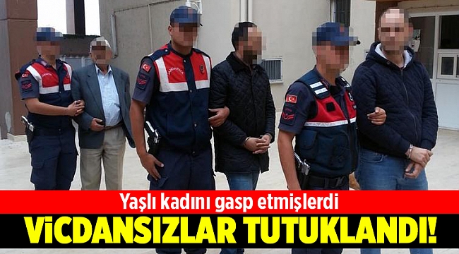 Aliağa’da yaşlı kadını gasp eden iki zanlı tutuklandı