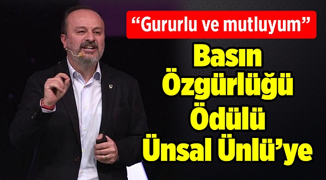 Basın Özgürlüğü Ödülü Ünsal Ünlü'ye