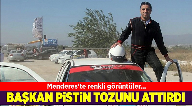 Başkan Kayalar pistin tozunu attırdı