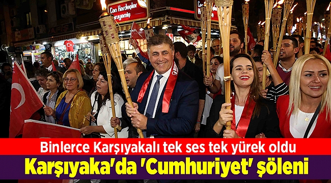 Binlerce Karşıyakalı tek ses tek yürek oldu