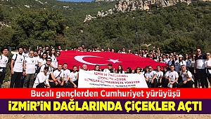 Buca’nın gençlerinden İzmir’in dağlarında cumhuriyet yürüyüşü