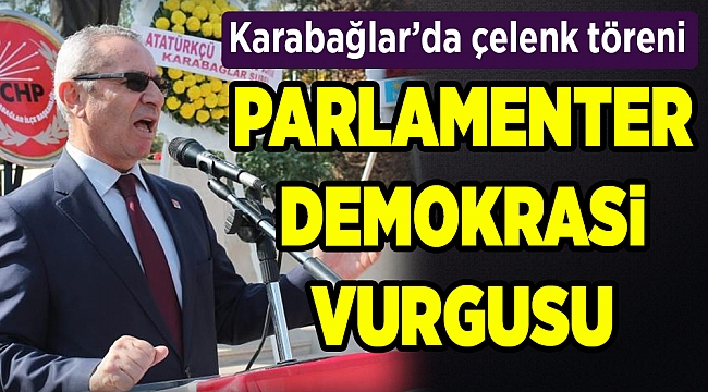 Çelenk töreninde parlamenter demokrasi vurgusu