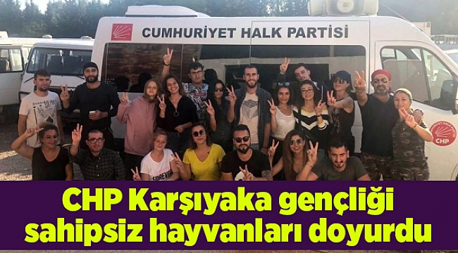 CHP Karşıyaka gençliği sahipsiz hayvanları doyurdu