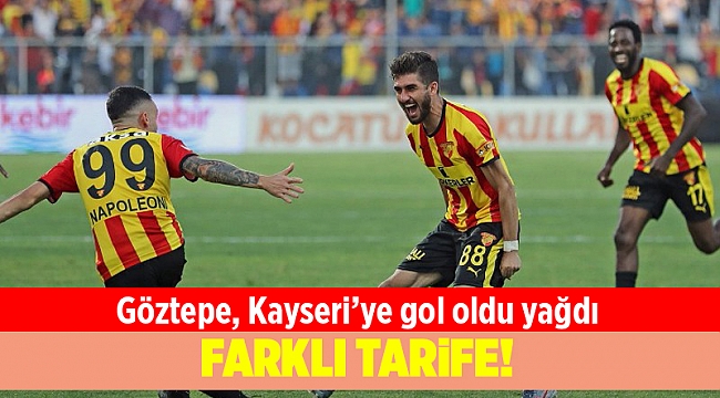 Göztepe, Kayseri&#039;yi 4 golle geçti...