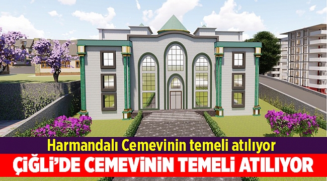 Harmandalı Cemevinin temeli atılıyor