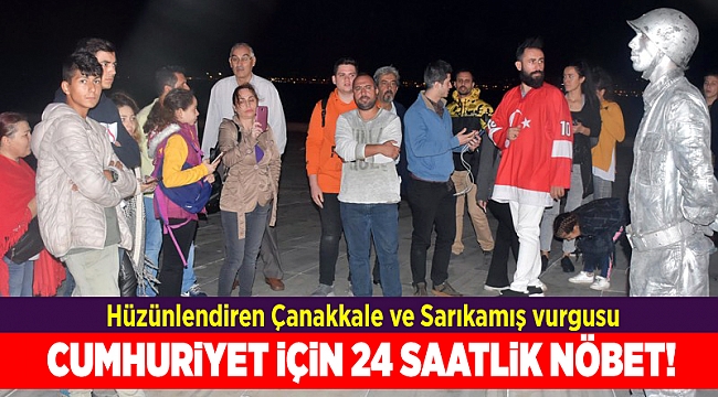 İzmir&#039;de asker selamı veren canlı heykel rekor kırdı