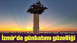 İzmir'de günbatımı güzelliği