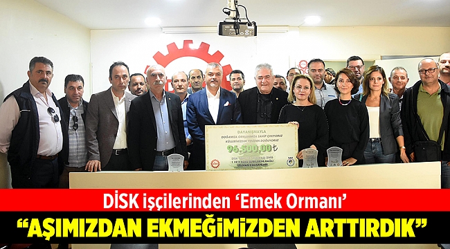 İzmir'deki büyük yangın sonrası işçilerden 'Emek Ormanı'