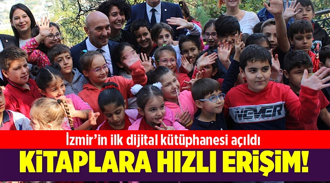 İzmir'in 'duvarları olmayan' dijital kütüphanesi açıldı