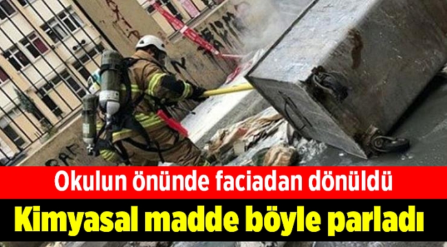 Kimyasal madde böyle parladı