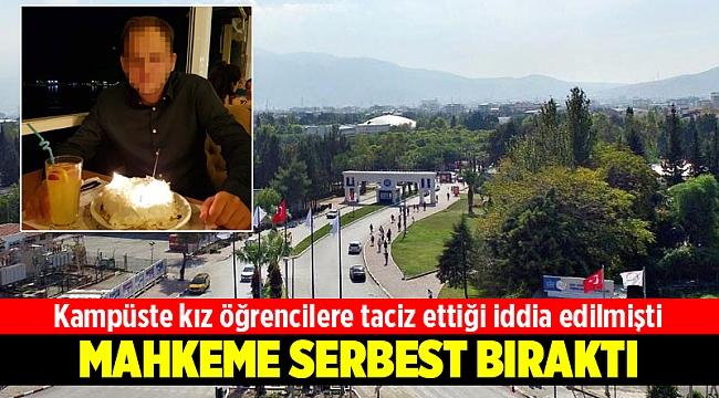 Kız öğrencileri taciz şüphelisi serbest