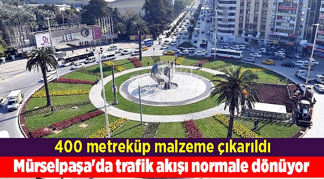 Mürselpaşa'da trafik akışı normale dönüyor