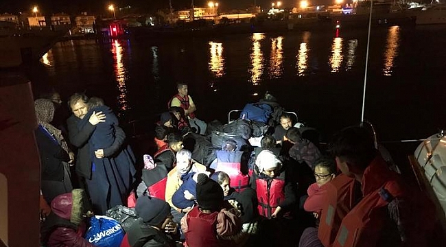 Urla’da 34 düzensiz göçmen yakalandı