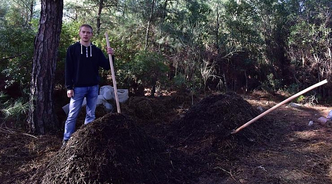 Alman öğrenci staj için Bornova'yı seçti