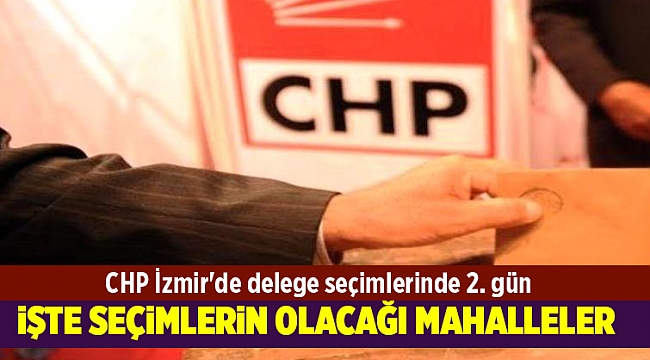 CHP İzmir'de delege seçimlerinde 2. gün